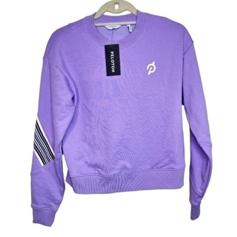 PELOTON Lilac Purple Sweatshirt Size XS New With Tags